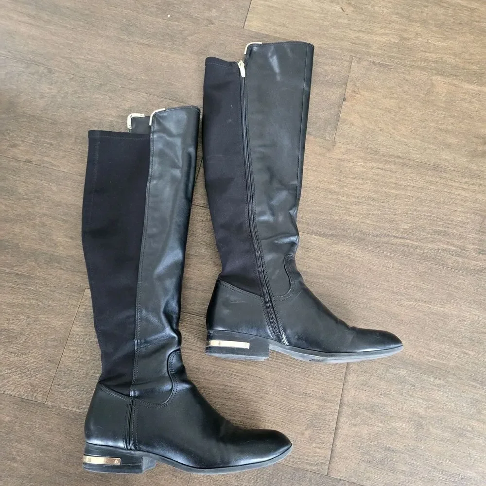 Marc Fisher Knee Black Boot Womens Size 9